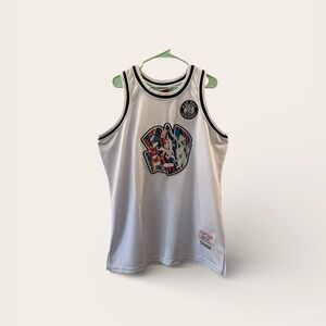 Bad Boy Records Biggie White Graphic Men's Jersey